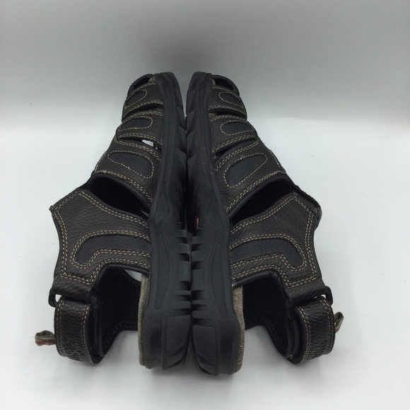 WRANGLER Pennington Brown Faux Leather Fisherman Sandals Size 7 - Picture 10 of 11